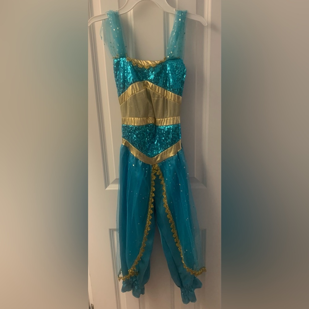 Kids Princess Costume in Blue and Gold
